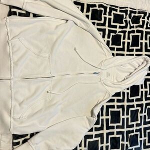 Arerie Down-To-Earth Zip Up (white) Fill Zip woman’s xs